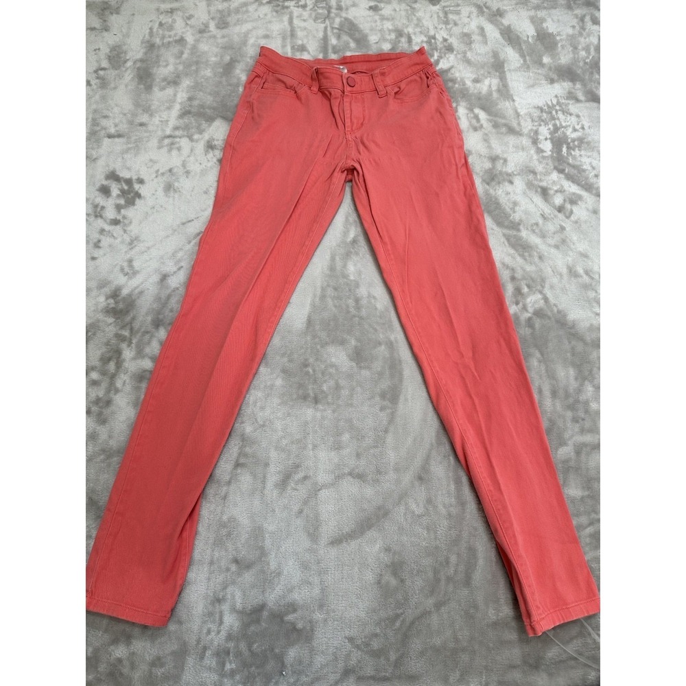 Tru Blu Denim Jeans Women's Size Small Pink 5 Pocket Stretch‎ Skinny Ankle EUC